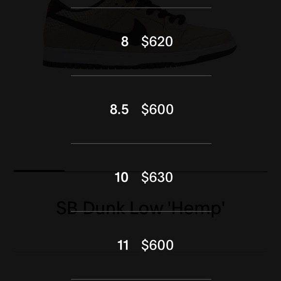 !!!!!Sold!!!!!Used nike sb dunk “hemp” size 9.5 - Picture 8 of 8